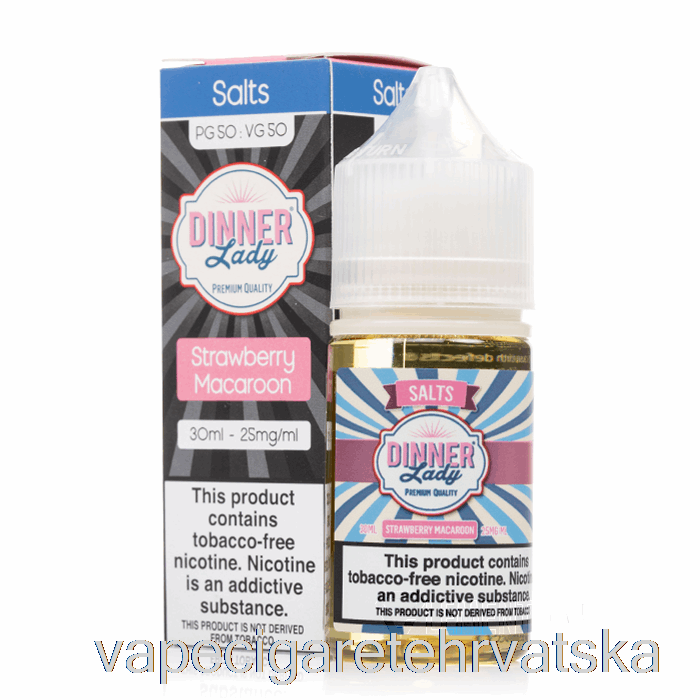 Vape Hrvatska Jagoda Macaroon Salts - Vape Dinner Lady E-liquid - 30ml 50mg